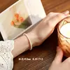 Collar de Cadena para Clavícula con Cuentas Estilo Europeo y Americano, Lujo Ligero, Moda, Perla de Imitación para Mujer, Versátil, Simple, Moda, Círculo Liso