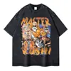Camisetas Vegeta Lavado Vintage Anime Dragon Ball Camiseta Ove