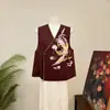 Zhi LiNovo Estilo Chinês Estilo Nacional Bordado Colete de Fênix Padrão Rachado Outono 2026 Novo Camisole Colete de Temperamento