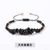 Jingde joyería pulsera tejida de grava de cristal natural para mujer estilo ins pulsera irregular de jade joyería al por mayor