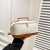 Bolsa de cosméticos impermeable con estampado de palma de PU un lote de tres bolsas de almacenamiento de cosméticos con compartimentos de gran capacidad tridimensionales bolsa de aseo de viaje