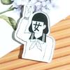 Crachá Acrílico Personalizado Broche Ins Carregador de Carro Criativo Patch Acessórios para Bolsa Pino Fresco