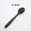 Colher de Silicone Grau Alimentício, Colher de Mesa Segura para Crianças, Resistente a Altas Temperaturas Antiaderente, Colher de Estudante, Colher para Misturar Suplemento Alimentar de Bebê