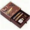 Caja de Regalo para Producto de Salud Caja de Embalaje Botella de Spray de Aceite Esencial Personalizada Caja de Papel Caja Deslizante para Proteína en Polvo Caja de Color Grande para Salud y Bienestar