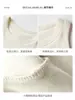 Nueva Camisola Blanca de Gama Alta con Cuello Redondo Pequeño para Mujer Verano Dulce y Picante Ajustada Ropa Interior Top sin Mangas Ins