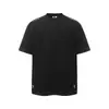 Top Nanxia Estilo Retro Americano Resistente 350g Fio Duplo Logo Bordado Design Desconstruído High Street Solto Manga Curta