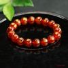 Pulsera Natural de Ágata Roja Aiyu Pulsera de Cristal Calcedonia con Mantra de Seis Sílabas Fabricante de Joyería al por Mayor S4061211
