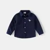 Camisa de Manga Larga para Niños 2026 Nueva Ropa de Primavera y Otoño Niños Bebé Camisa de Pana Niño Cuello Solapa Top Venta al por Mayor