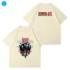 Camiseta Kpop Tendência 2025 Stray T-Shirt Skz Algodão Masculina e Feminina Stray Kids Seungmin Felix Hyunji