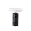 Luminária de Mesa Nórdica de Mármore Transfronteiriça Luminária de Mesa Opalina Fosca Luminária de Mesa Decorativa Criativa para Quarto Estudo Sala de Estar