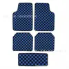 Alfombrillas de coche a cuadros para coche Temu transfronterizas, terciopelo de cristal, resistentes a la suciedad, fáciles de limpiar, terciopelo de bucle, alfombrillas decorativas simples para coche
