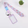 Lanyard Animado Planeta Transfronterizo Portatarjetas Correa Estudiante Hebilla de Dibujos Animados Combinación Insignia de Trabajo Cuerda para Teléfono Móvil