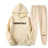 Nuevo conjunto de sudadera con capucha estilo americano con estampado de letras, casual y versátil, marca de moda, sudadera y pantalones de chándal holgados, unisex
