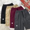Bermudas Cargo de Estudiante de Estilo Japonés para Hombre Verano Moderno Multibolsillos Rectas de Largo Medio Versátiles de Pierna Ancha Casuales