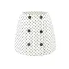 Falda Bodycon de Línea A de Doble Botonadura con Estampado de Lunares de Cintura Alta Estilo Coreano, Falda Corta Sexy Ajustada con Lunares Anti-Exposición