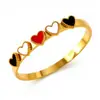 Mayorista Europeo y Americano Transfronterizo Mayorista para Mujer Amor Pulsera de Acero de Titanio Chapada en Oro Joyería de Gama Alta que No se Desvanece