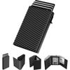 Amazon Oferta Caliente Billetera Pop-up Triple Plegable para Hombre de Aluminio con Protección RFID Gran Capacidad Microfibra Cera de Aceite Estuche para Tarjetas