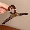 Grampo de cabelo coreano de alta qualidade para cabelos grossos, grampo de tubarão grande para a parte de trás da cabeça, presilha super grande, acessório de cabelo