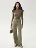 Nueva colección de otoño: conjunto de cárdigan y pantalón de cachemira para bebé, cuello alto, estilo urbano, corte holgado, suéter adelgazante