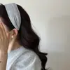 Diadema de rayas plisada estilo coreano para mujer, versión ancha, diadema de corona alta, suave y elegante, diadema diaria, pinza para el pelo, accesorio para el cabello