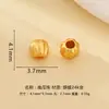 Nuevas cuentas espaciadoras de calabaza huecas estilo chino plata 925 chapada en oro hechas a mano para pulsera de cuerda manual DIY, collar, cuerda de tejer, accesorios de joyería de plata