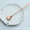 Colher de aço inoxidável criativa alça longa colher de flores em forma de coração colher de café colher de mistura flor de cerejeira rosa colher presente de casamento
