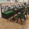 Juego de mesa y sillas para restaurante occidental, comedor, cafetería, silla de comedor francesa, postre, panadería, pastel, tienda de té de leche, mesa de madera maciza