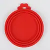 Tampa de Silicone 3 em 1 para Lata de Pet Reutilizável Tampa para Conservar Alimentos Frescos Tampa de Vedação Universal para Comida de Lata de Gato Cachorro