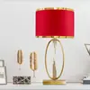 Luminária de Mesa de Luxo Leve Pós-moderna Criativa Estilo Americano Doméstica Sala de Estar Simples Sala Modelo Luminária Decorativa Quarto Luminária de Cabeceira Toque
