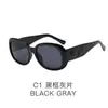 Nuevas Gafas de Sol Retro Europeas y Americanas de Marco Grande para Mujer, Gama Alta, Adelgazantes para Caras Grandes, Anti-UV, Gafas de Sol con Montura Ovalada