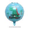 [Hengyue] Balão de Filme de Alumínio de Dinossauro Tiranossauro Rex Dragão Cuspidor de Fogo Fofo de Desenho Animado Balão para Festa de Aniversário Infantil