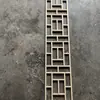 Panel de pared de fondo para partición de lintel de celosía de madera maciza estilo chino, arco de techo de puerta y ventana estilo antiguo con decoración de talla en madera de viga I