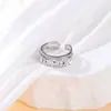 Anillo de Doble Capa de Zirconia Micro-Pavimentada de Lujo Ligero para Mujer, Anillo de Celebridad de Internet Personalizado de Moda Estilo Coreano, Anillo para Dedo Índice con Diseño de Nicho de Doble Capa