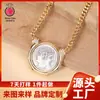 Plata de ley S925 antigua romana griega antigua de dos caras dios de la puerta Jano moneda antigua collar alta personalidad vintage al por mayor