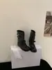 Botas western curtas estilo francês com salto grosso para mulheres, nova bota calça outono 2026