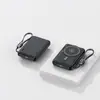 Ventas Directas del Fabricante Transfronterizas Cargador Inalámbrico Magnético de Carga Rápida con Cable Integrado Power Bank de 10,000-20,000 mAh Soporte Fuente de Alimentación Móvil