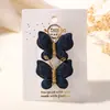 Traje de Pasador de Pelo Tejido a Mano de Lana Europeo y Americano Mariposa Enrollada Pasador de Color Sólido Suave Todo-partido Tocado para Bebé 3841