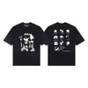 Erd Melancólico Rico Segunda Generación Nuevo Holgado Casual Belleza Tendencia Nicho Marca de Tendencia Estampado Cuello Redondo Manga Corta Colección de Camisetas para Hombres y Mujeres