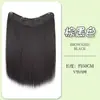 Postizo para Aumentar el Volumen, Cabello Largo Recto Esponjoso para Mujeres, Pieza Única de Alta Corona Natural Invisible Sin Costuras Extensión de Cabello Sintético