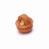 Acessórios de Núcleo de Pêssego Selvagem Natural Finamente Esculpidos Cesta de Flores de Bebê para Garantir Segurança Joias Cesta de Pêssego DIY Acessórios de Pulseira Tecida