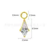 Joia de Piercing Versátil Cruz Pingente Joia de Zircônia de Alto Brilho Brinco Stud Lábio Stud Pingente Destacável Acessórios Atacado