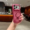 Compatible con iPhone 18 Pro Max, funda de teléfono magnética colorida con soporte, cubierta protectora Apple 17 con agujeros transpirables y tacto de piel 15