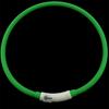 Nuevo collar luminoso LED para perros de Amazon, collar de silicona recargable por USB para mascotas.