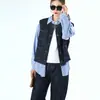 Colete Jaqueta Jeans Vintage, Tecido Jeans Lavado que Preserva a Cor, Caimento Solto para Primavera e Outono, Colete em Camadas para Mulheres