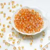 Cuentas de palomitas de maíz de 8 mm con hielo, cuentas monocromáticas con grietas de hielo, cuentas redondas de vidrio hechas a mano, accesorios de joyería DIY, pulsera, collar, material