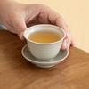 Mesa de hielo, taza de té de doble línea pintada a mano, taza personal para el hogar para hombres y mujeres, juego de té de cerámica Kung Fu, taza de degustación individual, posavasos
