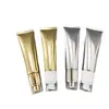 Frasco Plástico Vazio 50ml, Tubo Alumínio-Plástico Dourado Brilhante e Prata, Limpador Facial, Cosméticos para Cuidados com a Pele, Materiais de Embalagem Prontos para Reembalagem