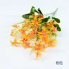 Flor de Lirio de Cristal Artificial decoración para el hogar tocado de minoría para hacer flores flor para mesa de boda flor abriéndose cesta de flores