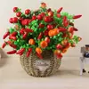 Fruta de rododendro simulación espuma fruta decoración del hogar accesorios para fotografía de flores simulación flor falsa mango fruta naranja