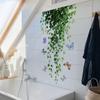 Variedad de Flores de Glicinia de Colores, Mariposas, Pájaros, Pegatinas para Ventanas, Pegatinas para Cristales, Pegatinas Decorativas para Ventanas Visibles por Ambos Lados